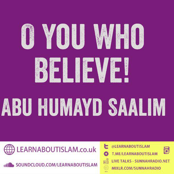 Eid Khutbah: O You Who Believe! Abu Humayd Saalim | Bolton