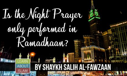 Is the Night Prayer only performed in Ramadhaan? – Shaykh Fawzaan