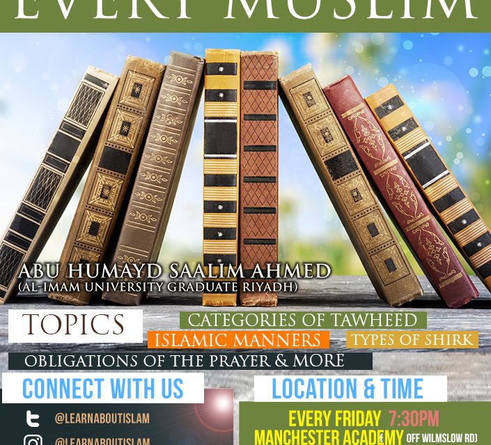 Important Lessons for Every Muslim – Categories of Tawhid | Abu Humayd Saalim | Manchester