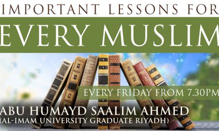 Course: Important Lessons For Every Muslim | Abu Humayd Saalim Ahmed