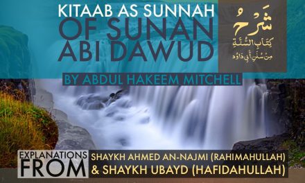 Kitaab As-Sunnah of Sunan Abi Dawood – 2018 | Ustaadh Abdulhakim Mitchell – Manchester