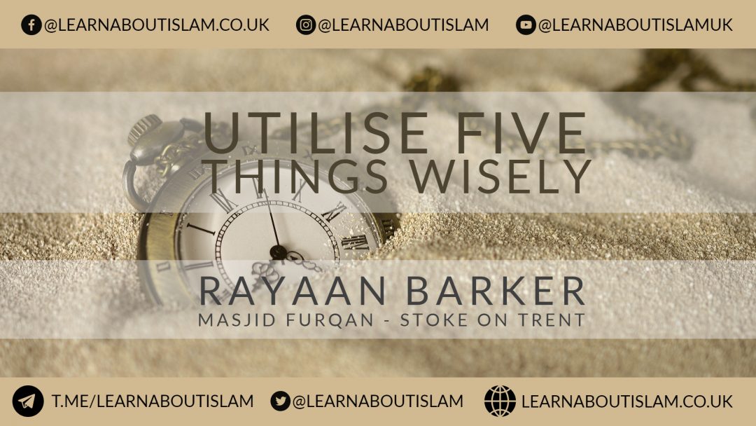 Utilise Five Things Wisely – Rayaan Barker – Stoke