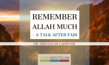 Remember Allah Much to Save Yourself from the Hell Fire – Dr Abdulilah Lahmami